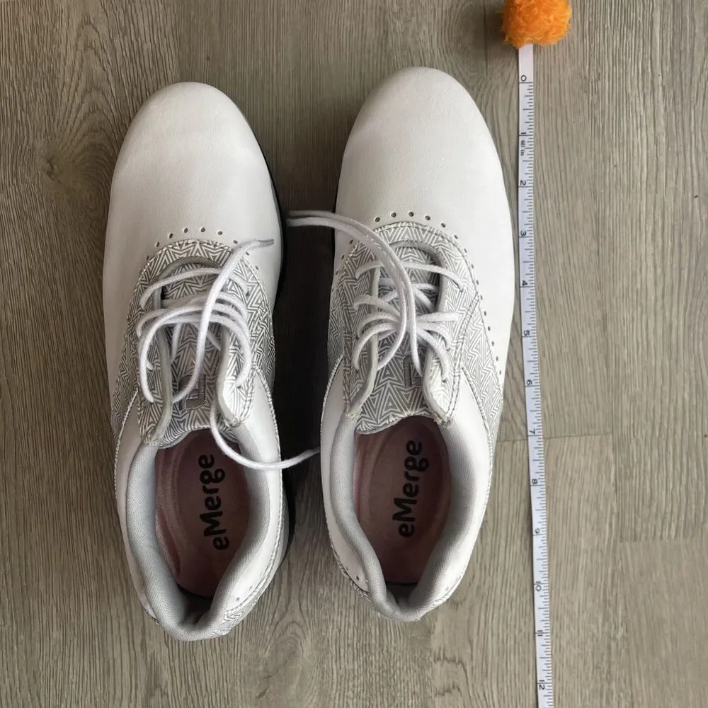 FootJoy Women’s Golf Shoes Sz 5M eMerge Pillowsof Insole SoftSpike Cleats NOS